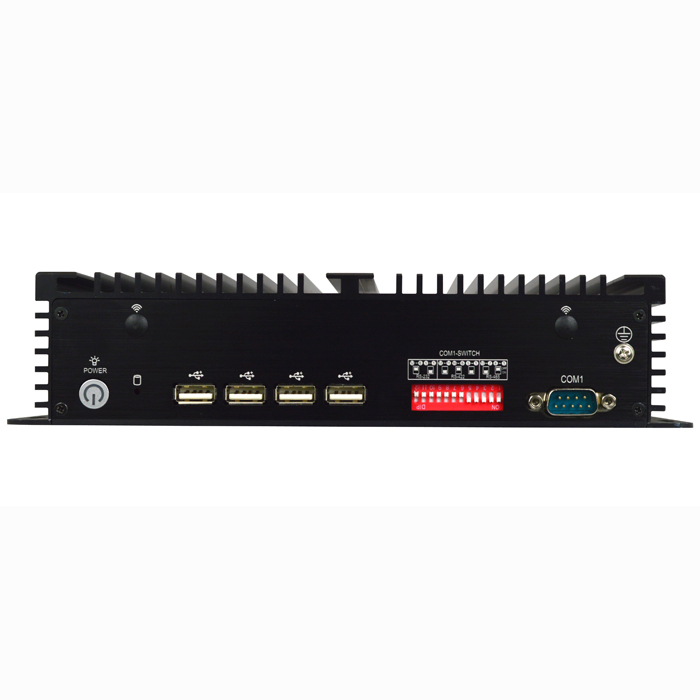 Integrado Mini PC sin ventilador x86 CPU J1900 Quad Core 3G/4G wifi ordenador industrial