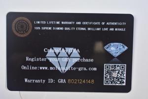 Diamante sintético de moissanita VVS1, piedra de corte redondo, Gema suelta, con certificado GRA, 6,0mm, 0,8 quilates, Color blanco D - Product Image 6