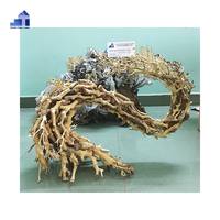 Nouveau Design Rectangle Forme Aquarium Décoratif Bonsaï Bois Flotté Du Vietnam pour Salon Grossistes Boîte Emballée