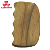 ALLWINWIN GST06 Outil Gua Sha - Peigne à encens en bois de cèdre Guasha pour massage facial