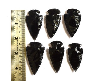 Acheter des pointes de flèche en obsidienne noire 2 pouces | Pointes de flèche en obsidienne noire 2 pouces Pointes de flèche en agate indienne de guérison en ligne - Product Image 1