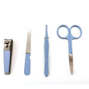 Pince à épiler en acier inoxydable, ciseaux à sourcils, kit de manucure, outils de coupe, ensemble de coupe-ongles, 4 pièces, meilleure vente, - Product Image 2