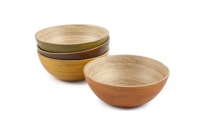 Bol en bambou tourné en matériau naturel haut de gamme fait à la main, aspect élégant et écologique, du Vietnam, fabriqué au Vietnam par Eco2go - Product Image 3