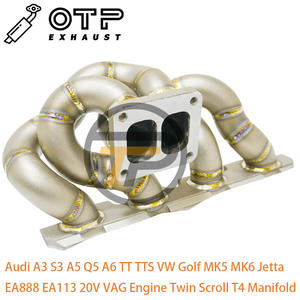 Tuyau d'échappement OTP pour 3 ''Au Di A3 S3 A5 <span class=keywords><strong>Q5</strong></span> A6 TT TTS V W Golf MK5 MK6 Je Tta EA888 EA113 20V VAG Engine Twin Scroll T4 Manifold - Product Image 6