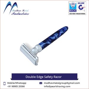 Venta al por mayor de maquinillas de afeitar de seguridad de doble filo de acero inoxidable para hombre, personalizadas/Madhav Metal, las más vendidas a precio mayorista - Product Image 6