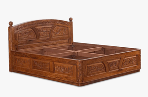 Wooden Carved Bed - Product Image 4