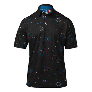 เสื้อโปโลเล่นกอล์ฟผ้าโพลีเอสเตอร์ระบายอากาศได้ดีความชื้นสูงสำหรับฤดูร้อน - Product Image 5