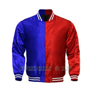 Veste en satin pour homme à revêtement épais en polyester recyclé court noir au prix du fabricant - Product Image 5