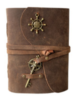 Leere Seiten Handmade Sketch Book Bound Journal mit Schloss & Schlüssel Vintage Echt leder Geschenk für Männer & Frauen Brown Color Notebook