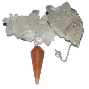 Get Online Aventurine 12 Faceted Healing Pendulums : Aventurine 12 Faceted Healing Pendulums for Sale - Product Image 1