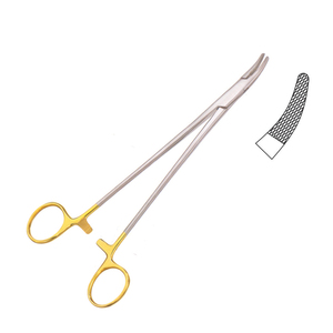 La mejor calidad, 21,0 cm, Heaney 'TC', portaagujas curvo de acero inoxidable, pinzas manuales, juego de instrumentos Premium - Product Image 1