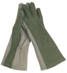 Guantes Nomex Estilo EE. UU. Verde Salvia Verano Piloto Flyers Guantes - Product Image 2