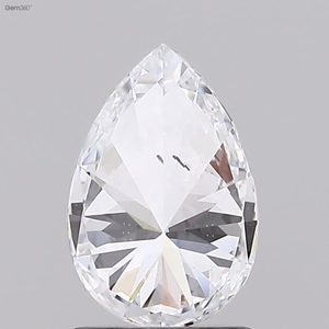 Diamante Labgrown en forma de pera, HPHT-CVD de joyería de Diamante Suelto, tamaño 1,20 Ct, Color E, claridad SI1 - Product Image 2