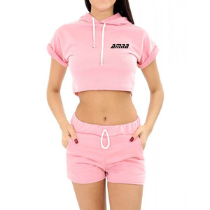 Mejor venta de las mujeres sudaderas con capucha de invierno con pantalones cortos de las mujeres/de sudaderas con capucha para la venta - Product Image 1