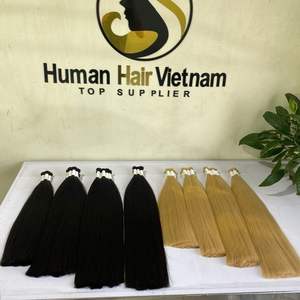 ราคาขายส่ง ผมต่อแท้เวียดนามคุณภาพสูง เกรดเรมี่ แบบเป็นมัด พร้อมเนื้อผมตรงและแบบต่อไมโครลิงค์ - Product Image 4