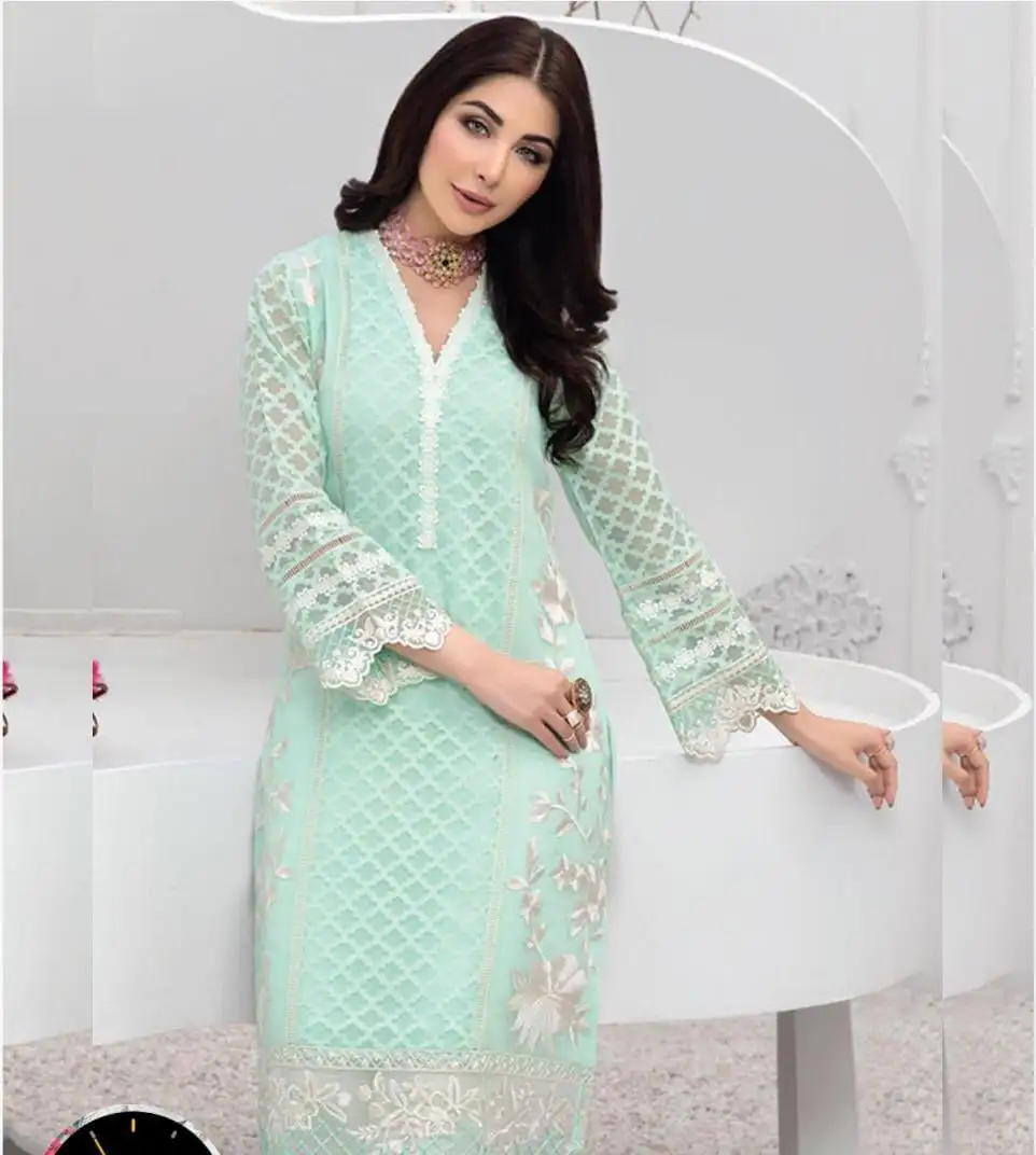 2021 2022 Nieuwe Stijl Jurk Salwar Pak Party Draagt Pakistaanse Indiase Vrouwen Shalwar Kameez