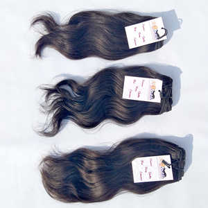 Crudo brasileño de la Virgen de la extensión del pelo humano 100% materias primas al por mayor recta pelo paquete proveedores extensión natural del pelo ondulado del pelo humano - Product Image 5