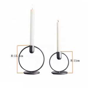 Set of Two Modern Home Wedding Decorative <b>Pillar</b> <b>Candle</b> <b>Holder</b> - Product Image 3