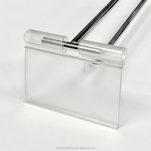 Portaetiquetas de PVC Transparente y Duradero para Exhibición en Supermercados, para Etiquetas de 65 mm x 40 mm - Product Image 2