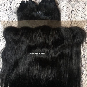 Extension de cheveux vierges Remy de haute qualité en Inde, cheveux humains vierges droits et soyeux à cuticule alignée d'un seul donneur - Product Image 3