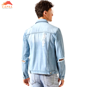 Chaqueta Vaquera Desgastada de Invierno para Hombre, Ecológica, Reversible, Resistente al Viento, Transpirable, con Logotipo Personalizado, Venta al Por Mayor - Product Image 4