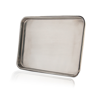 Bandeja de servicio de alta demanda, bandeja decorativa de acero inoxidable para el hogar para uso de cocina a precio asequible - Product Image 3