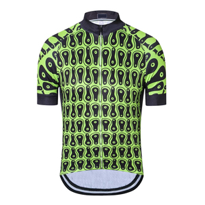 Maillot de cyclisme pour homme au design personnalisé, sur mesure, décontracté, manches courtes, sport, entraînement, anti-UV, respirant, séchage rapide - Product Image 1
