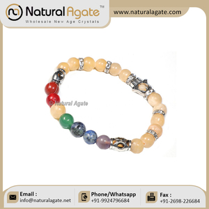 Love Polished <b>Healing</b> Handmade 7 Chakra <b>Bracelet</b> Reiki <b>Bracelet</b> Customize From Indian Bulk Supplier 7 Chakra <b>Healing</b> <b>Bracelet</b> - Product Image 6