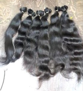 Extensions de cheveux indiens vierges non traités - Ondulations naturelles et ondulations profondes lâches, Remy, doux - Product Image 4