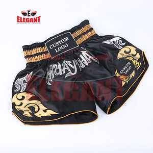 100% poliéster satén Muay Thai Shorts Muay Thai Boxing Shorts - Product Image 1