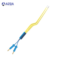 Forceps bipolaires Jansen en acier inoxydable professionnel avec câble et cordon pour utilisation en chirurgie générale