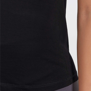 Camiseta de manga corta ajustada y transpirable para mujer, 95% algodón, 5% licra, con estilo, venta al por mayor - Product Image 4