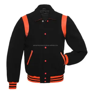 Retro sleeves Custom Varsity Jacket Baseball Letterman Jacket Wool and Leather Premium Quality Unisex Basketball Jacket