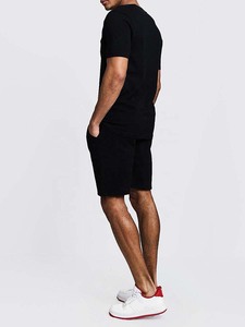 Ensemble de vêtements de sport unisexe personnalisé avec logo 2021, 100% coton, respirant, écologique, séchage rapide, taille plus, short de course gris, t-shirt d'été - Product Image 5