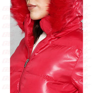 Winter Clothes Women 2021 Custom Bubble Shiny Crop Puffer Jacket - Product Image 2