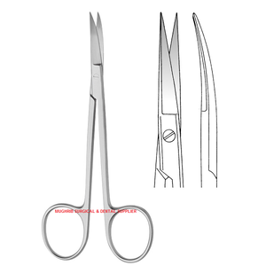 CISEAUX D'OPÉRATION IRIS FINE SHARP/SHARP POINT COURBE 12CM Instruments Chirurgicaux Fabricant et Exportateur - Product Image 6