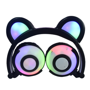 Cuffie Wireless con Orecchie di Orso e Luce LED, Regalo <span class=keywords><strong>Invernale</strong></span> Carino e Durevole dalla Fabbrica Cinese - Product Image 5