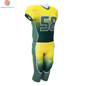 Ensemble d'uniforme de football américain à rayures violettes et noires, maillot sans manches à col en V en mesh avec le numéro 48 et pantalon de protection - Product Image 2