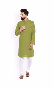 Fabricante y mayorista, vestido de novia tradicional indio, pijama Kurta para hombre, Camisa de algodón, pijama Kurta de algodón - Product Image 5