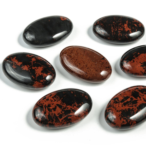 Pierre de palmier obsidienne de poche, en acajou, pierre de palmier, cristal de guérison, chakra reiki pour cadeaux, agates Alfazal, meilleure vente - Product Image 1