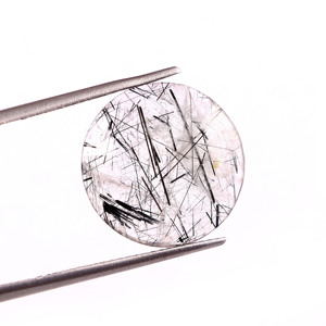 อัญมณีทรงกลมขนาด16X16มม. สำหรับทำเครื่องประดับ,พลอยควอตซ์โรสคัทแบบธรรมชาติพลอยเจียระไน - Product Image 1