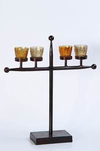 Portavelas Decorativo Premium para Interiores, Diseño Moderno, Estilo Huracán, para Múltiples Velas, Estilo Americano, Aspecto Elegante - Product Image 5