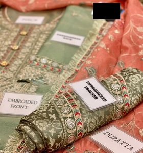 2021 Venta caliente moderno Maysoori pesado boda bordado colección pakistaní indio Salwar Kameez red viscosa algodón - Product Image 6