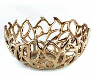 Tazón de servicio moderno para el hogar, vajilla de cocina, cuenco de frutas, decoración personalizada, Color de lujo, vajilla de Metal para ensalada, plato y tazón de mesa - Product Image 2