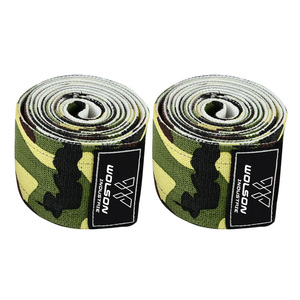 Dernières enveloppes de genou personnalisées pour la salle de sport OEM ODM Fitness Powerlifting Genouillères élastiques Squats Heavy Duty Haltérophilie Camo Genouillères - Product Image 2