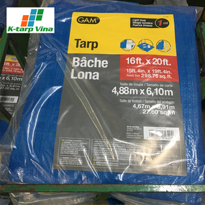 K-Tarp Vina 180G Waterproof PE Tarpaulin <b>Car</b> Cover Plain Style for Boys and Girls for Home Decor Manufactured in Vietnam - Product Image 5