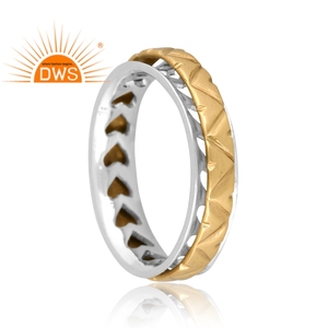 925 Fine Sterling Silver <b>Spinner</b> Statement <b>Ring</b> Jewelry With Two Tone Plating For Women Gift For Her - Product Image 4