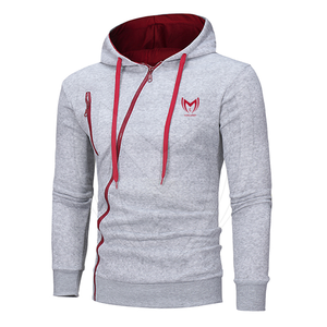 Sudadera con capucha de lana de algodón informal para hombre 2024 con logotipo personalizado Servicio OEM Tela transpirable para adultos - Product Image 1