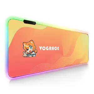 Vograce Großhandel kunden spezifischer Druck Rgb Gaming Mouse Pad Mouse pad