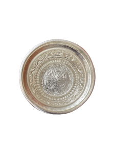 Elefante hecho a mano diseño étnico plateado latón Urli Showpiece decoración decorativa de Metal para mesas de esquina - Product Image 4